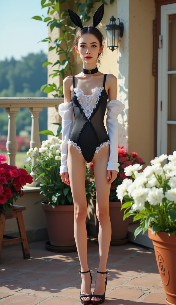 Full body of a very cute girl standing in a large room in a palace,Sex Appeal,Physically mature 10 year old,Wearing see-through lingerie,Nipples,Ultra-high resolution,masterpiece,Long eyelashes,Detailed eyes,double eyelid,If you look at this,Highest quality,Realistic,Big Breasts,Perfect Proportions,Perfect body,Very short hair,Bob Hair,Earrings,Disheveled and unkempt hair,Brown Hair,