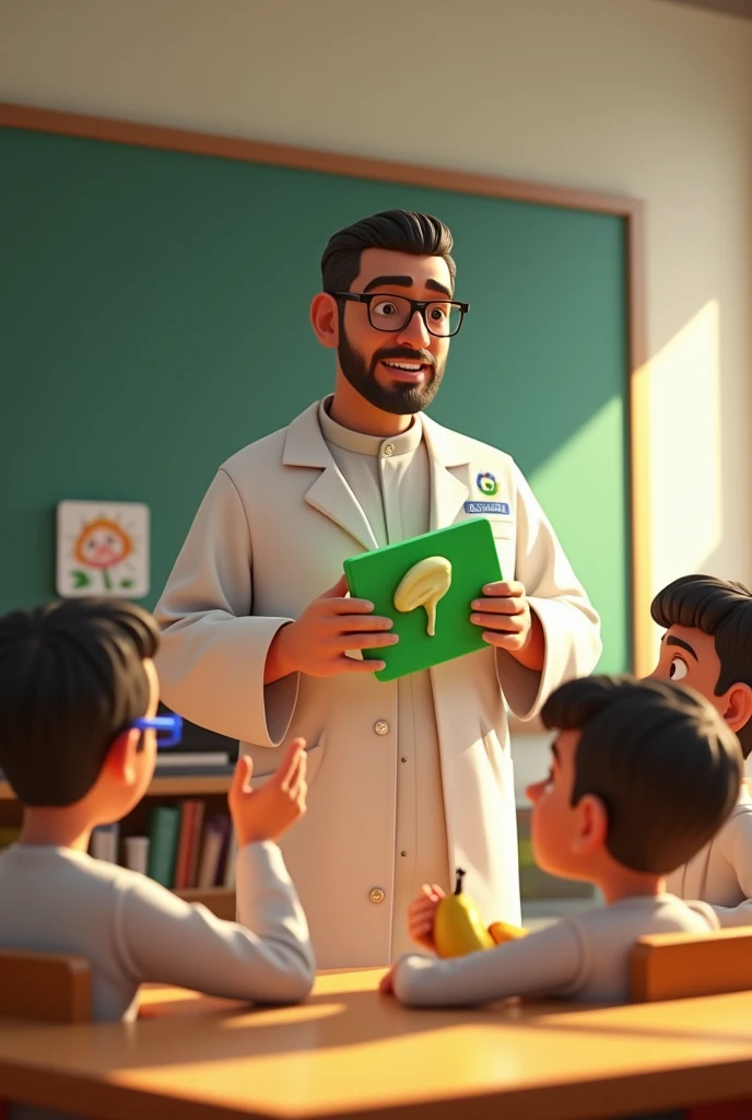 Kids and education concept - Small indian boy and girl posing in front of Green chalk board in engineers fancy dress and doctor costume with stethoscope --auto --s2
