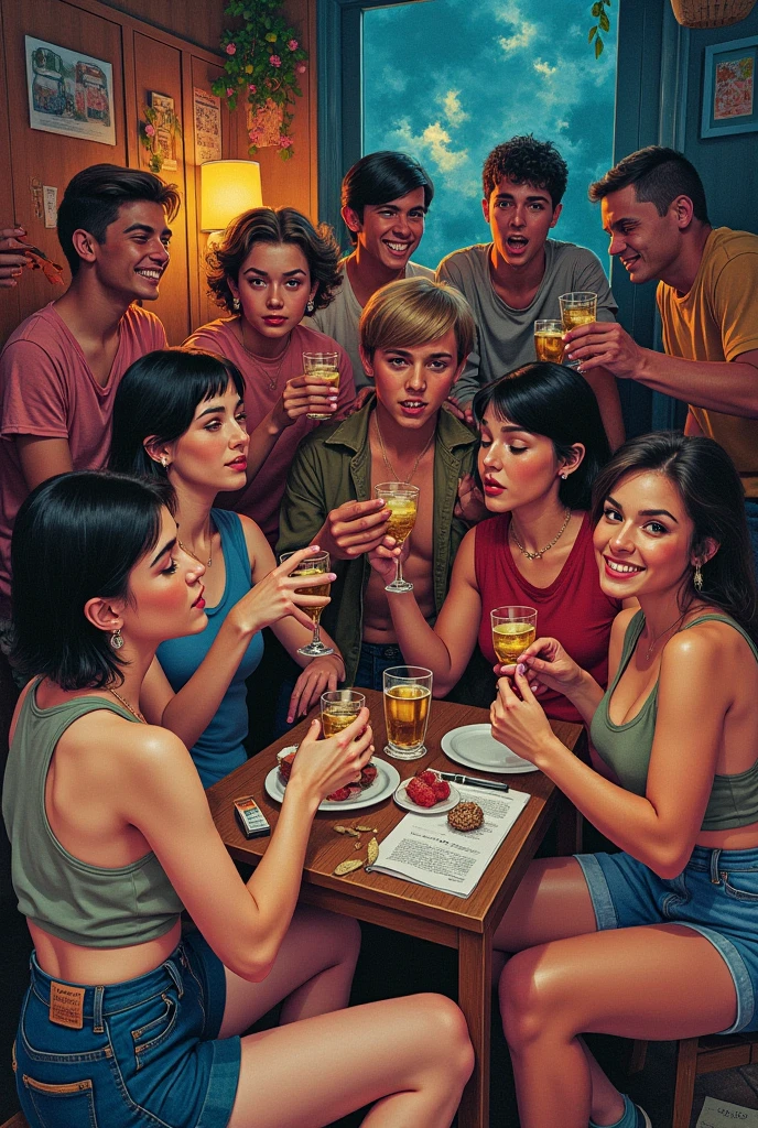 ((Best Quality)), ((masterpiece)), (detailed), monkey, 2 girls, board game, beer, ?????, cubism, surreal


