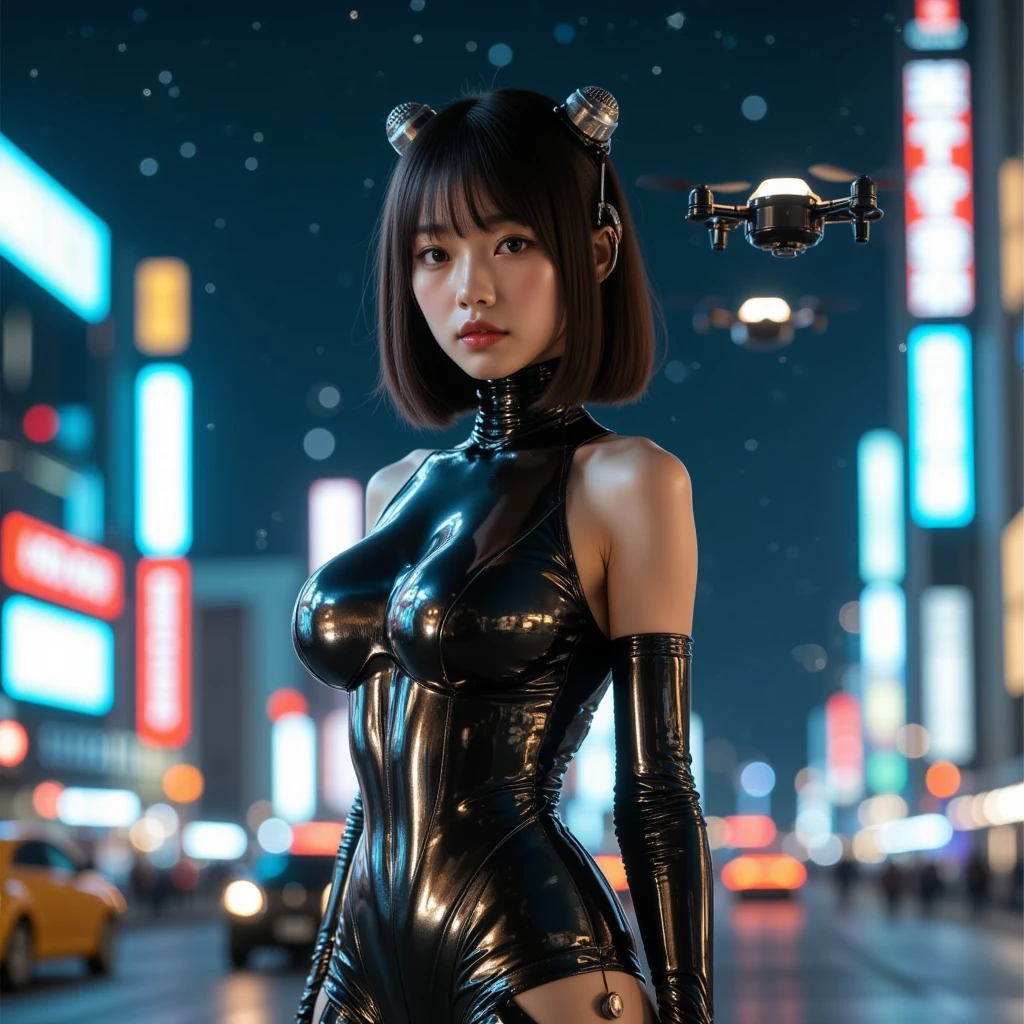 sugarangley, Asuka Langley Soryu, (Souryu Asuka Langley:1.5), wearing cyberpunk sling bikini, Blue eyes, hair between the eyes, headgear, interface headphones, by rubio, two sides up, scifi theme Body Blake, long sleeves, plug-in suit, yellow monkey, REST outside, Night City cyberpunk Neon streets background REST looking at viewer, (cowboy shot:1.5), BREAK (Mesa:1.2), Best Quality, high resolution, unity wallpaper 8k, (illustration:0.8), (Beautiful detailed eyes:1.6), Extra detailed face, perfect lighting, extremely CG details, (perfect hands, perfect anatomy), 16k RAW photography, Perfectly drawn hands