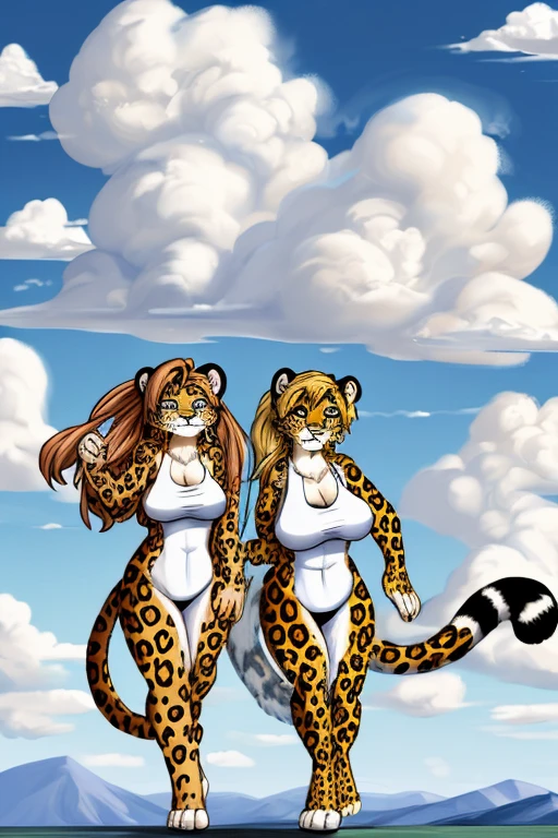 she is a lioness, a monster girl beast race that has human female face with lion ears and tail.She very tall and strong,have a curly body and big E-Cup chest, Tan skin,Have golden hair and yellow eyes like lion,she wear some hide made by animal skin,she crawling in forest.