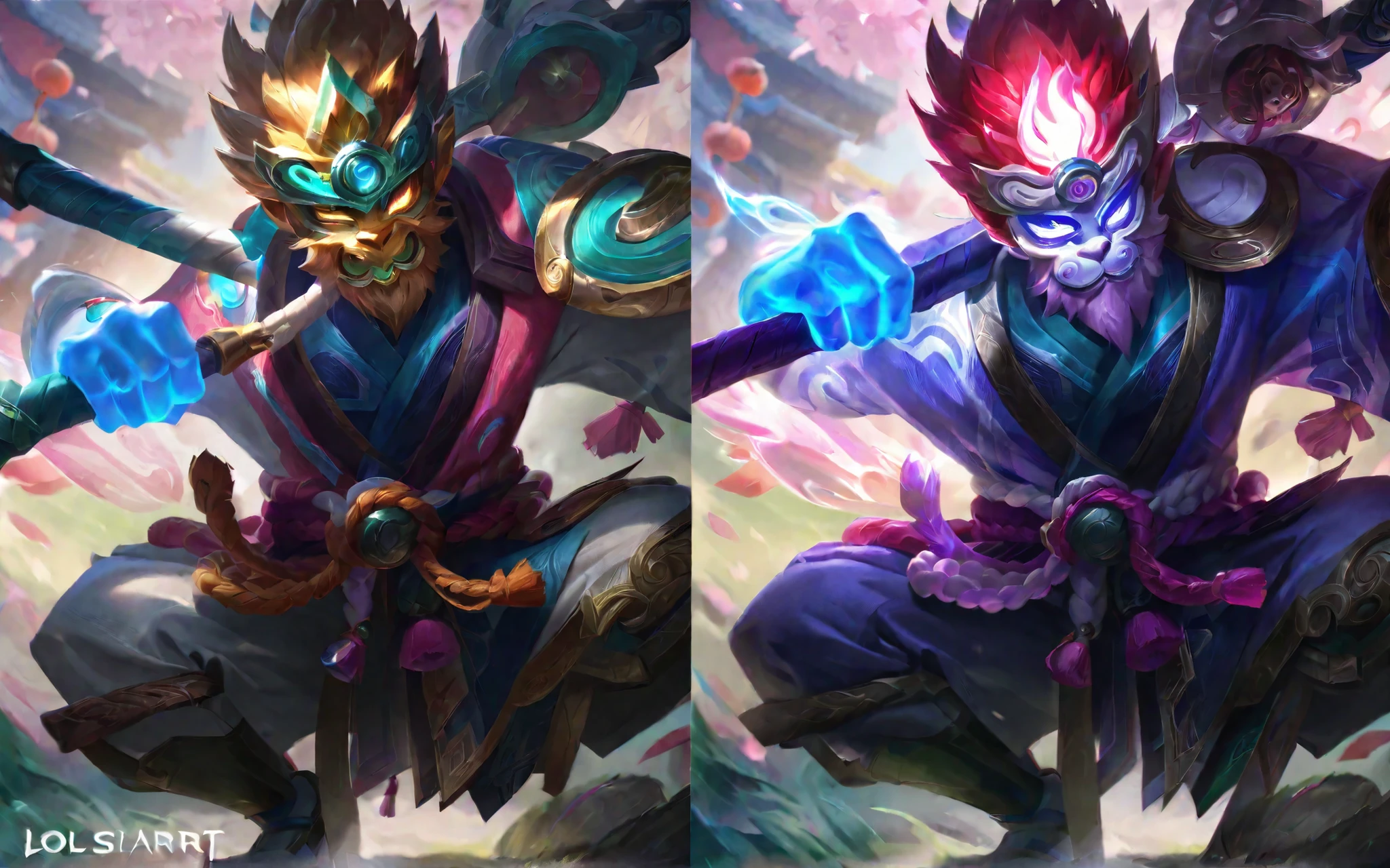  Best aesthetic , lolsplashart, Spirit Blossom Wukong