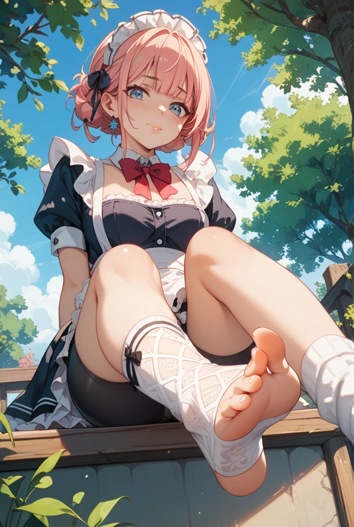 杰作级别的，最高画质，小萝莉，，(pink bikini:1.2),slipper，双马尾,sitting on ground,beach,全身，((萌态十足,cute))，性感，蓝色长发，大胸部,超透视，(thighband pantyhose,pink pantyhose:1.3)，,,((textured skin, anatomically correct, masterpiece, UHD, ccurate, high details, super detail, high quality, best quality, highres, 1080P)),outdoors,(，皮肤光泽，皮肤质量,full body:1.6)(14 years old:1.3), (Loli), (Fair Skin, (Beautiful Girl: 1.5), (Skin Quality: 1.5), (Glossy Skin: 1.3), (Beautiful Girl), (Superb Body), Short Hair, (Straight Hair), ((rose Hair)), Hair with Beautiful Details,柔和光，