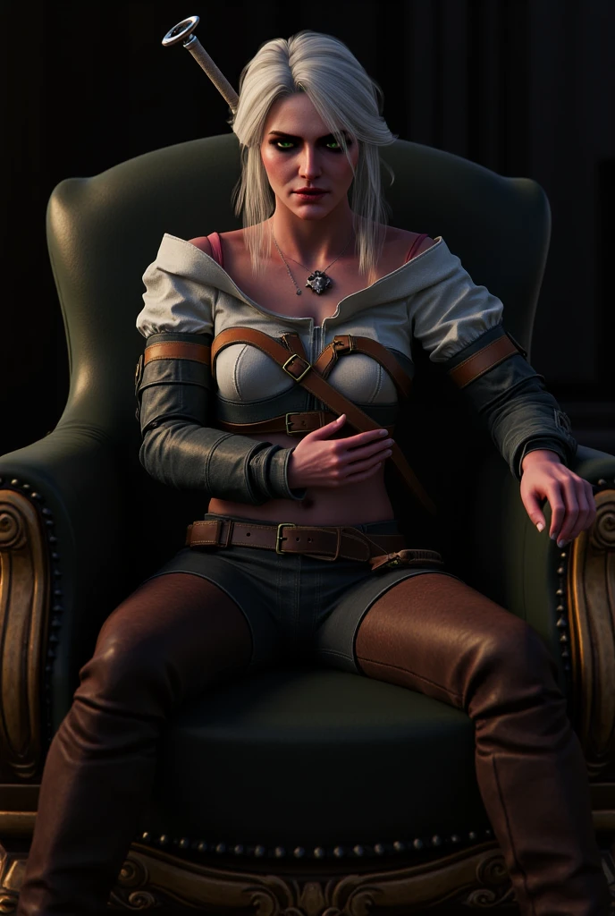 Hyper realistic super detailed sexy Ciri, expressions faciales sexy, seductive facial expressions, [:(Face detail: 1.4): 0.4], 16K resolution, 4k resolution, (Ventre plat parfait), (image couleur), BREAK I. Outfit: Elegant, enchanting, long and fitted dress, plunging back, deep neckline, long lace sleeves, belt adorned with mystical symbols, high-heeled boots, black and silver jewelry.
II. Venue: Gothic castle, dark and mysterious atmosphere, dim lighting with chandeliers, library full of old grimoires, mirrors framed with magical motifs, incense-scented candles, mystical mist floating in the air.
III. Decoration: Gothic ambiance, dim lighting with violet and blue lights, refined furniture with touches of black and silver, black velvet drapes, mirrors adorned with witchcraft motifs, lavender-scented candles, BREAK, looking at viewer, masterpiece, best quality, highly detailed, desire, blush, (Beautiful and detailed eyes description), (beautiful and detailed face), Perfect female body, (Best Quality), (ultra-detailliert), (masuter piece), (hight resolution), (Original), (the Extremely Detailed CG Unity 8K Wallpapers),woman lies on her back with her legs up, showing her pussy,cum on body,top, sexy, woman lies on her back with her legs up, whole naked body, slave, shackled in stocks
