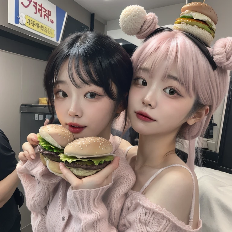 (masterpiece, Highest quality), Two Girls, young teen, , (white panties), close, (freckles), smile, eat, Sitting in a street café, (Lots of food:1.3), City Street, blue sky, Vibrant colors, bright, white, watercolor
((((Emphasize cleavage))))
((((I see a pink bra))))