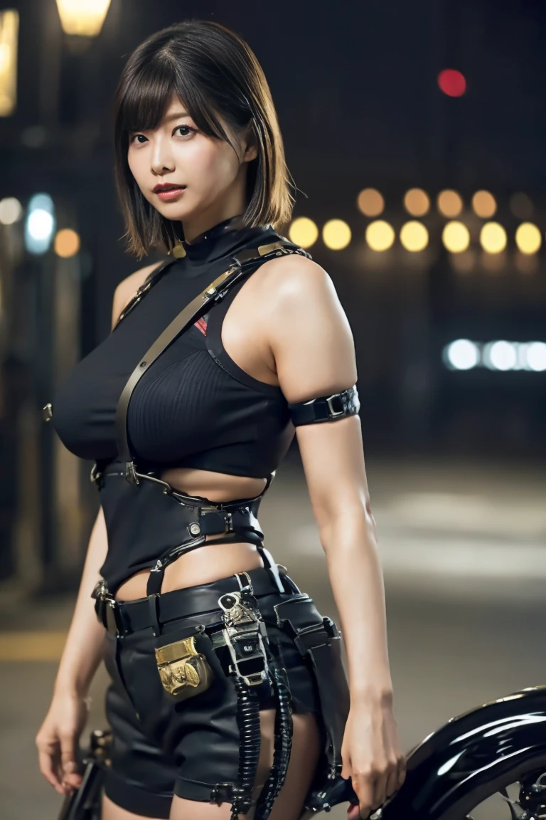 30 years old, woman,  (confused, High resolution, ultra become familiar with), 1woman, 成熟したwoman, , Brown short-cut hair, Split color hair, heterochromia, ((full body shot))、 micro bikini, finely become familiar with eyes and become familiar with face, extremely become familiar with CG unity 16ｋUltra high quality wallpaper, intricate details, (Style-RustMagic:0.8), (Medieval cyborgs:0.8), portrait, (bloody wounds:0.7), looking at the viewer, alone, half shot, become familiar with background, (vaporpunk theme:1.1) Determined appearance, Dirk Cowes Technomancer, floating lights, color leather vest with Equipment, tech wear, jetpacks, Workshops in the background, Mechanical, Equipment, vapor, Industry, technology, furnace, grime, anvil, button, levers, automaton, electricity, electricity火花壮大な雰囲気,, portrait(very noticeable camel toe), professional photos,
highest quality, become familiar with