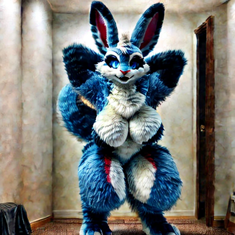 [kemono], (((closeup))), ((large boobs)), {female anthro kemono; (fur), furry, ((gorgeous hips)), ((detailed fur)), ((detailed shading)), curvy body, ((HD)), ((furry art)), ((front view)), ((beautiful legs)), ((masterpiece)), ((soll portrait)), visible snout, sexy face, big eyes, suggestive, handjob pov, butt against bed, (light blue eyes), ((pink, cyan and white fur)), 1female, (hands on body), sexy furry, (laying on bed), aurora fursuit, hourglass shape, sitting on pillow, closed eyes