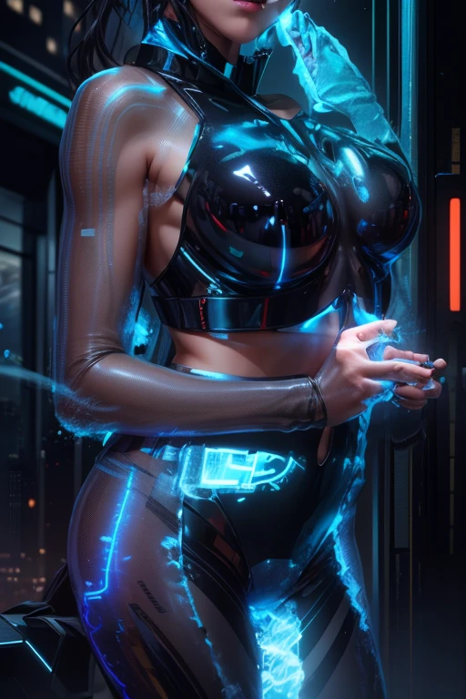 8K,RAW Photos,Highest quality,masterpiece,reality,reality的,woman,Android,cyborg,Machine-made body,20-year-old,Glamour,whole body,Long legs,The bones of electronics,Clear skin,Glass skin,Visible electronic systems inside the body,A tube with glowing internal organs,Connection line,whole bodyに光るチューブ,Glowing wires are connected,Machine-made body,Wet body,Grey long hair,Wet Hair,Messy Hair,double eyelid,Glowing LED lamp,Advanced AI, Seamless integration of organic and mechanical elements,息を呑むほど美しいwoman型ヒューマノイドcyborgAndroid,Neon Background,white,transparent,Fetal position,Underwater,Big Bubbles,Glowing Cybernetic Implants,future,Glamour,Large Breasts,Random Pause,live-action,