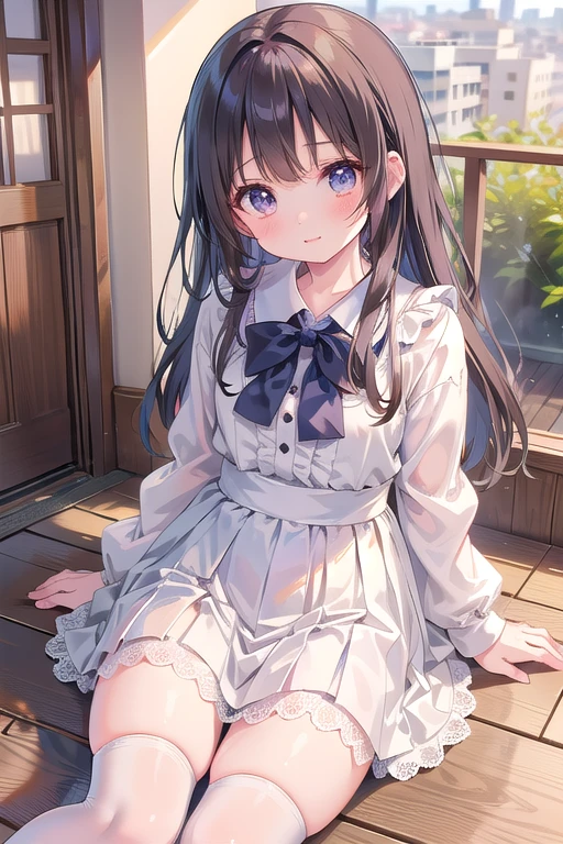 Masterpiece、Highest quality、highest quality、((((Transparency))))、(Embarrassed expression)、Shiny hair quality、Small face、Cute pose、Super detailed, beautiful, wide eyes、Ultra-detailed, clear and beautiful faces、Transparency、(cute illustration:1.2), High-resolution, ultra-detailed, best quality, embarrassed、Slim thighs、cute