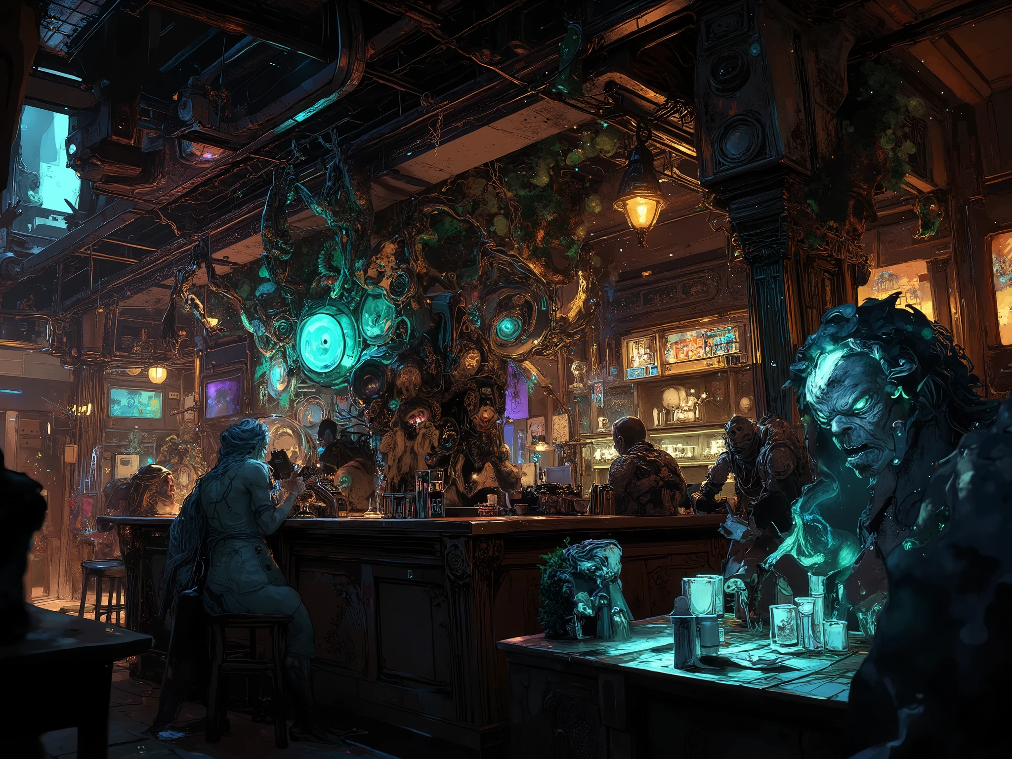 Cyberpunk bar for monsters and mutants