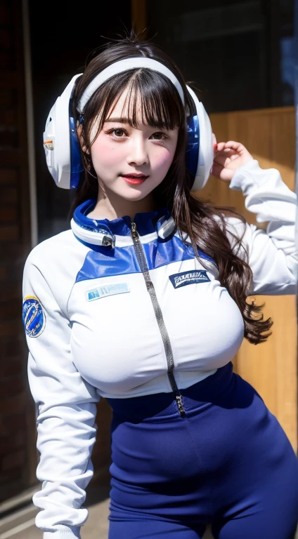 MASTERPIECE, BEST QUALITY, 1GIRL, CLOSE UP UPPER BODY, PHOTOSHOT, COWBOY SHOT PORTRAIT, ((E-SPORT HEADPHONE,BLODE WAVY LONG HAIR:1.4)), (GIGANTIC FAKE BREASTS, 11 LINE ABS:1.5), (MILITARY UNIFORM:1.5), (MUSCULAR BODY SHAPE:1.5), (CLEAN GLOSSY BODYSKIN:1.5), (LOOKING AT VIEWER:1.6), (BACKGROUND FUTURISTIC SPACE STATION:1), (Photorealsitic:1.5), (Ultra-detail), (TOP-QUALITY), (BEST SHADOWS), BRIGHT LIGHT IN ROOM, HYPER TEXTURE, (4X MSAA), ((UNREAL ENGINE 5 RENDER)), (NEON), PHYSICALLY-BASED RENDERING, ULTRA HIGHT DEFINITION, 16K, 1080P.