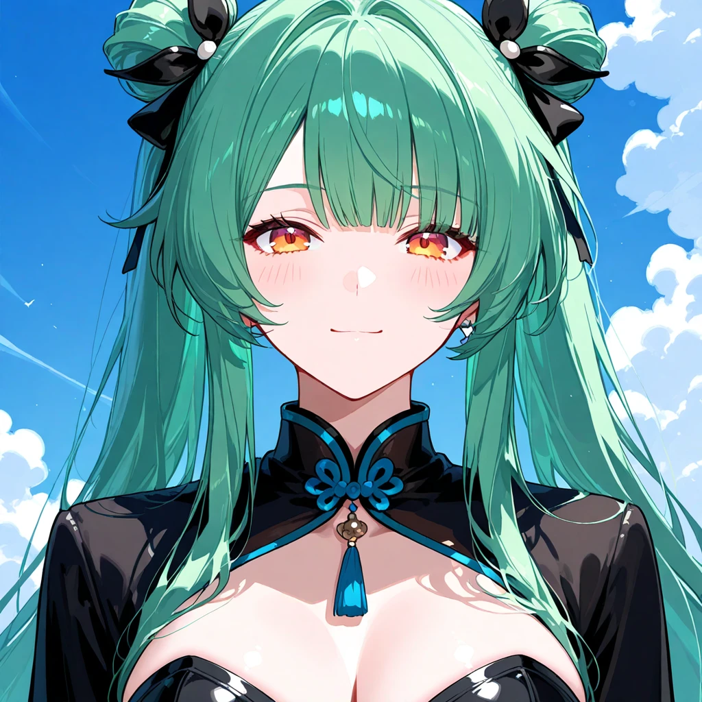 Official Art, Masterpiece, Sharp Focus, (Beautiful Gorgeous Cute Chinese Woman: 1.3), (Beautiful and Cute Chinese: 1.3), (Upper Body Tight Vest, Tong) Light Green Hair Chinese Beauty, Delicate Beautiful Hair Reaching the Ground and Eyes and Face, Realistic, Super Detailed, Beautiful Girl, Fine Light Rain, Wet Clothes, Glowing White Particles, (Sidelighting: 1.2), Gloomy Light, Detailed Clouds, Slender, Cute Big Breasts Big Buttocks, Toothless Smile (( Eyes open when laughing)), landscape, long straight hair, sexy facial expressions, starry sky at night, damp clothes clinging to body curves, (cityscape:1.7), dynamic hair, long straight hair, fine colored hair, glowing heterochromic pupils, black stockings, pale skin, hair accessories, epic landscapes, collars and hair accessories, especially long hair