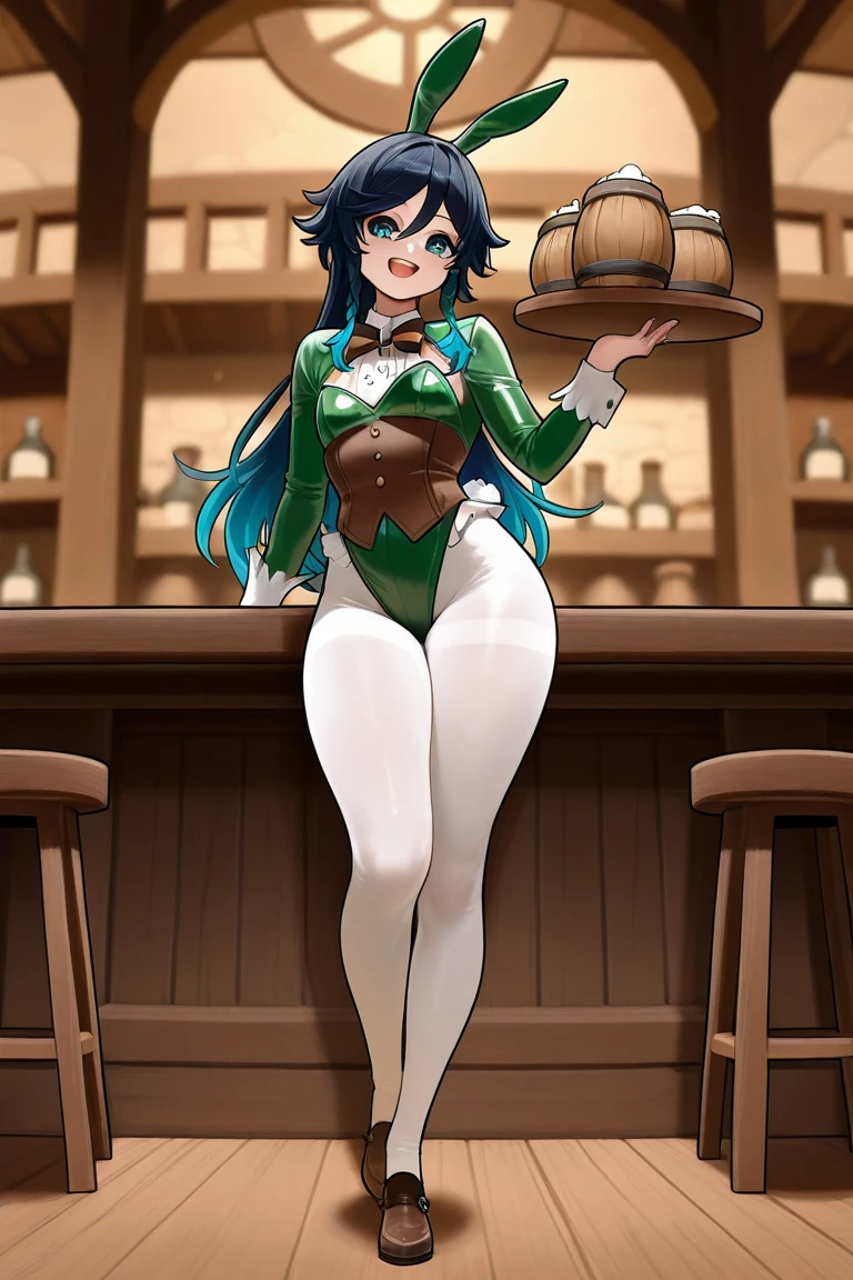 (Masterpiece, best quality, beautiful eyes, highly detailed, high res, anime), 1 girl, fox ears, fox tail, dark brown hair, green eyes, sexy, mature woman, witch, witch hat, teacher, massive breasts, massive cleavage, seductive smile, thick tights, mommy body,