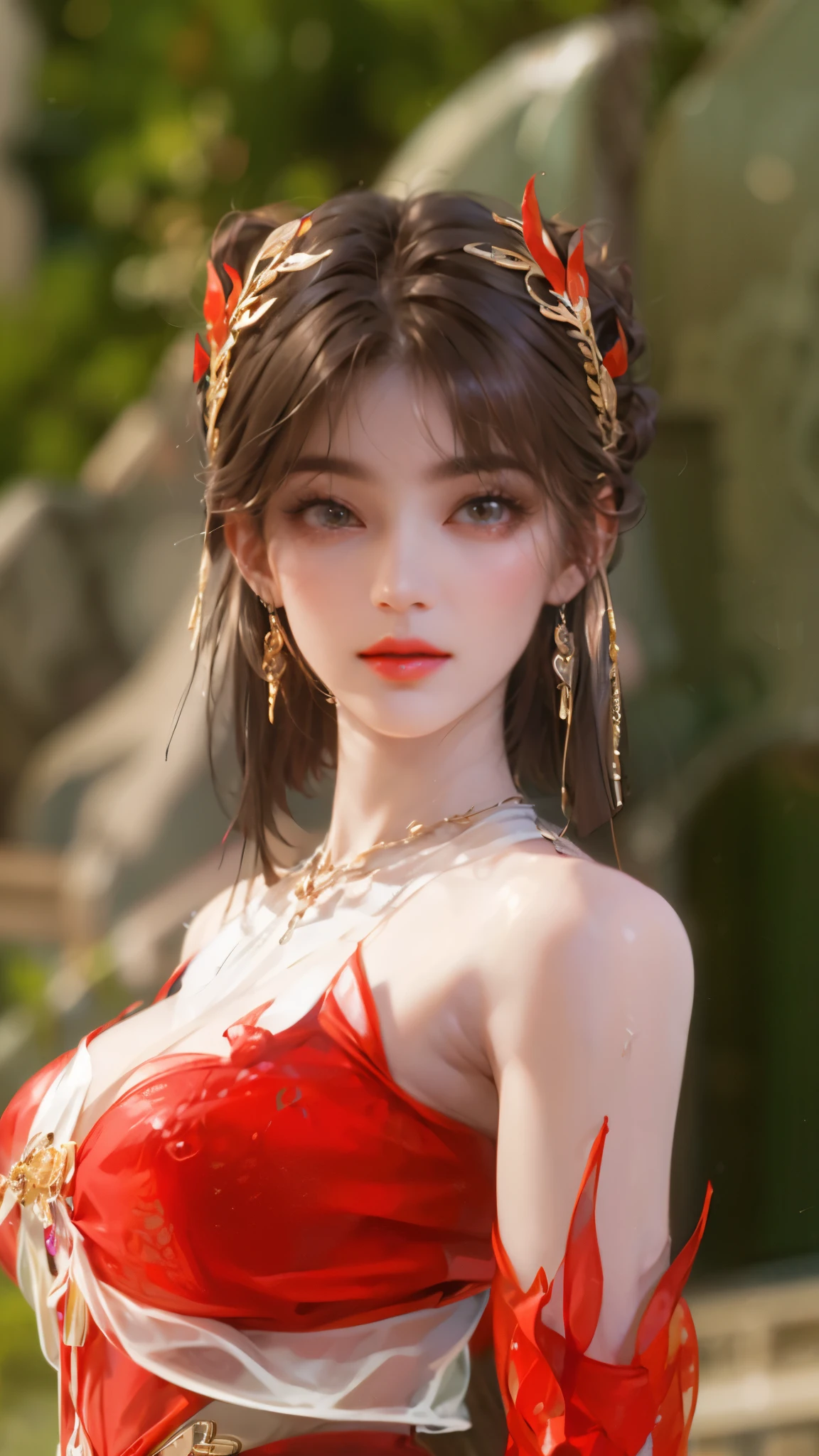 （8K ，Hyper-detailing，Ultra photo realsisim，Best Masterpiece，naturey，Perfect artwork，Perfect female body），Two cute busty girls ，（large tities），The neighbor's wife，A woman's hairstyle，Elegant wife，Ingredients just bought，Carrying a bag，Wear sexy home attire，Large cleavage，，Stretch meat，Raised sexy，The kinky is exposed ，tit，full body shot of
