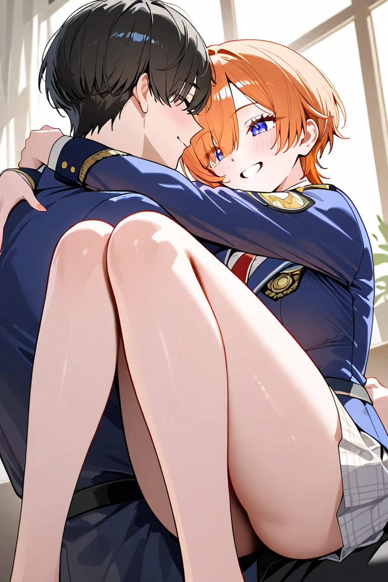 {{single picture}},(masutepiece, Best Quality, hight resolution, nffsw, Perfect Pixel, depth of fields, 4K), , Perfect body, , , (sex:1.6),  (black short hair boy:1.2), boy on top, ,una Crawford, pink_hair, ponytail, hair_ornament, green_eyes, medium breasts, blue_blazer, blue_waistcoat, blue_skirt,red ribbon,
, , nsfw,(ecstasy:1.3) ,(slut:1.2),(vulgarity:1.3),(fucked silly:1.1),(steam:1.1),(wet:0.8),(trembling:0.8),(tears:0.7) ,(drooling:0.6),(sweat:0.8), wince,(orgasm:1.5), (French kiss:1.8), , nipples, (Fondle Her Breasts:1.6) , (hetero:2), large boob, bed room, (hardcore,sex:1.8), 