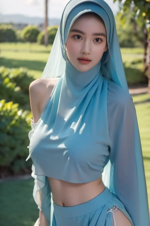 nsfw,two beautifulll woman, one man (k, raw photo, best quality, masterpiecel1.4), (realistic, photo realistic:1.3 lighting), (d cup breasys size), ((erectnipples)), two woman[[lie face down]], ((in form position)), ((petite body)), ((photo of a muslim kawaii Korean woman in dark blue long pashmina hijab, Korean artist mix russian face,wearing transparent long floral gamis, unbuttoned loose opened)), (( undressesing nude body:1.1)), ((full body shot)), Slim, Slender, thin and tall body. White skin, clean skin, clean face, white skin likes porcelain and milk. open breast, open navel, medium breasts, thick eye brows, one woman,visible a small nipples and clitoris,nsfw,((extremely detailed buttocks)), ((shyly face)), extremely detailed fingers, ((breast cleavage 1.1)), ((white thick semen melting down on the vagina : 1.2)), ((shot taken from the front)), ((face look at viewer)), ((in the mat, outdoor, sexy pose, stretching leg, wet body, wet clothes, wet hijab, horny face, sex scene, penis Man's enter to her vagina)), detailing penis, detailing pose, detailing skin, detailing pattern hijab, detailing mouth, detailing face, correct anatomy accuracy. Correct normal man penis, leg and body accuracy. Correct woman hand, finger, mouth, face and body accuracy. 