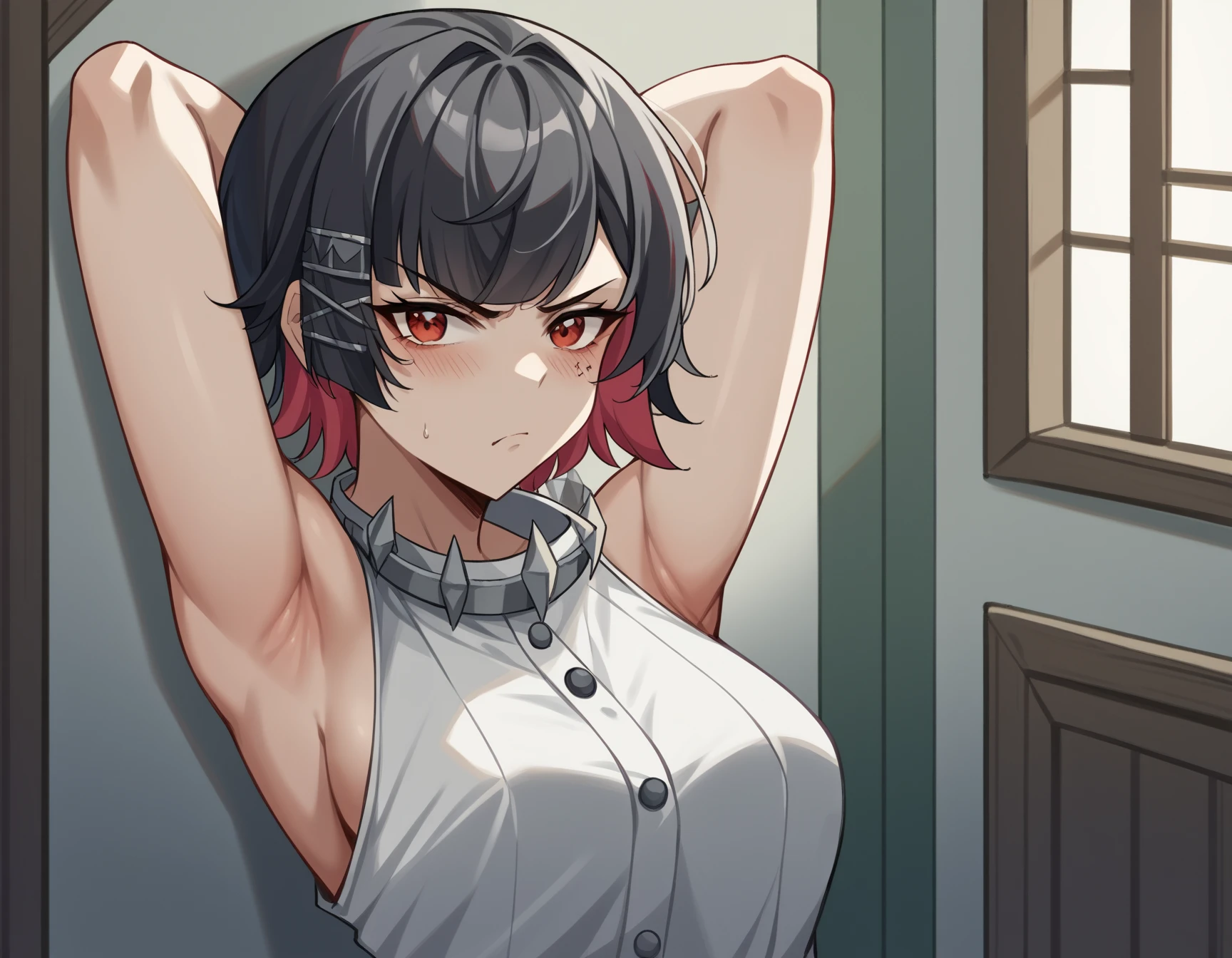 Beautiful breasts、Black Hair、Attractive breasts、Beautiful and attractive anime woman, Enchanting anime girl,Slippery、black eye、beautiful girl、、Quiet、Inconspicuous、White see-through tank top、Big Breasts、Stay in the house、Underwear is visible、Underwear is biting into、Small underwear、Shaved、Wet Skin、((腕にTattoo))、(For the whole body)Tattoo、Nipples are visible、large hoop earrings、(on the back of your hand)Tattoo、(On the legs)Tattoo、(On my back)Tattoo、(On the stomach)Tattoo、Provocative、(和彫の大きいTattoo)、For the whole bodyTattoo、(On the face)Tattoo、Short Bob、Provocative、肩にTattoo、((Tattoo))、brown、