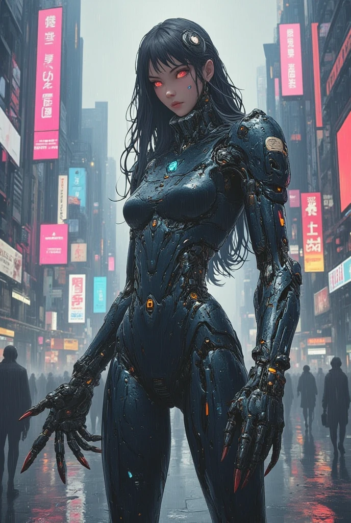 sexy cyborg beauty, alone, cyberpunk, futuristic city, private drone, viewer's perspective, super photo quality, 8k,