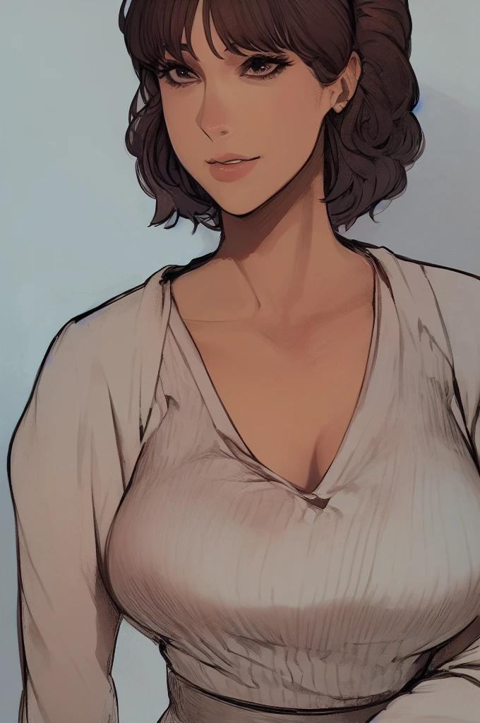 A woman who is