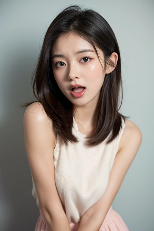 girl, Personality,Open your mouth,Blush