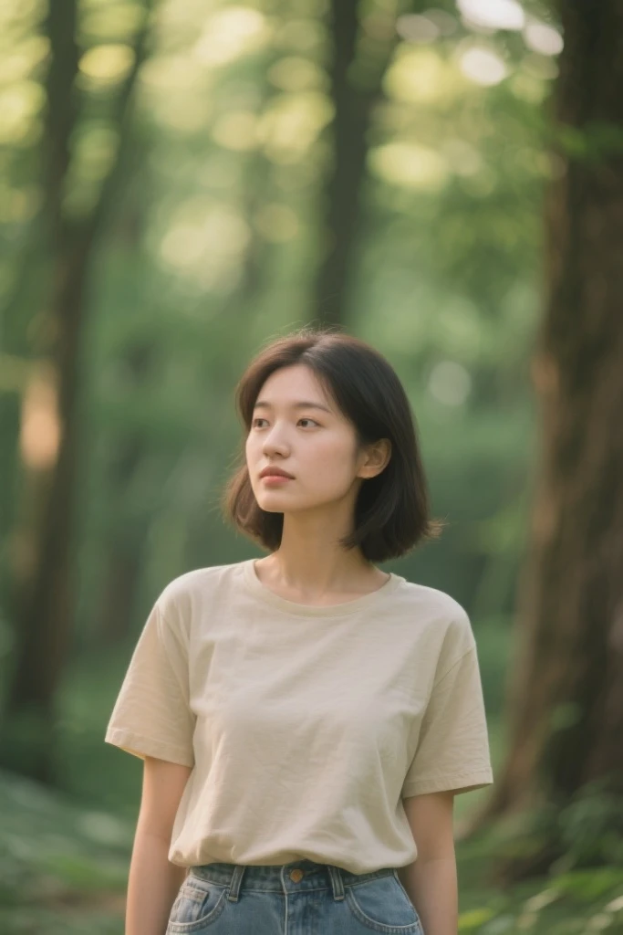 A woman who is