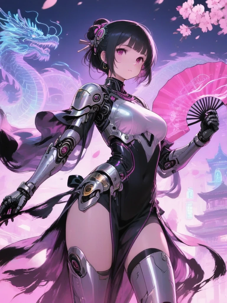 (masterpiece, best quality:1.2), 1girl, solo, Cyberink