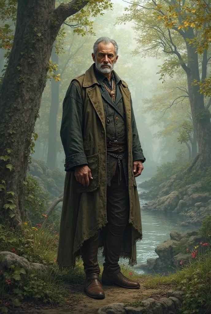 <lora:PetrPavel:1>, PetrPavel as a Wizard, in a wood, gandalf cosplay, blue cape, blue hat