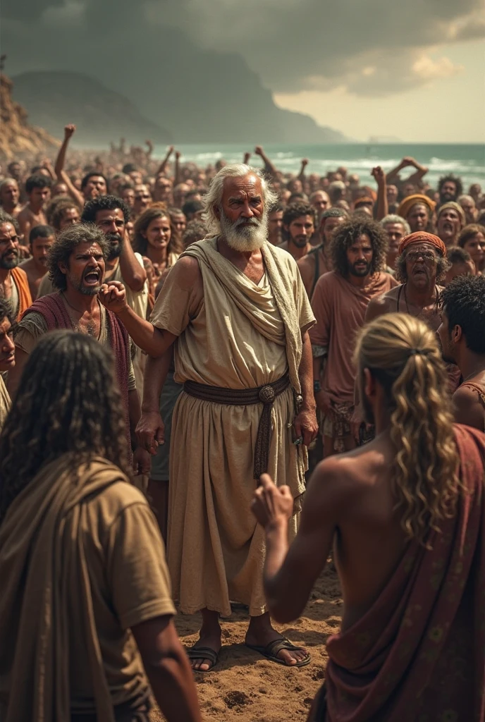 Aristotle seeing extreme hunger in the world