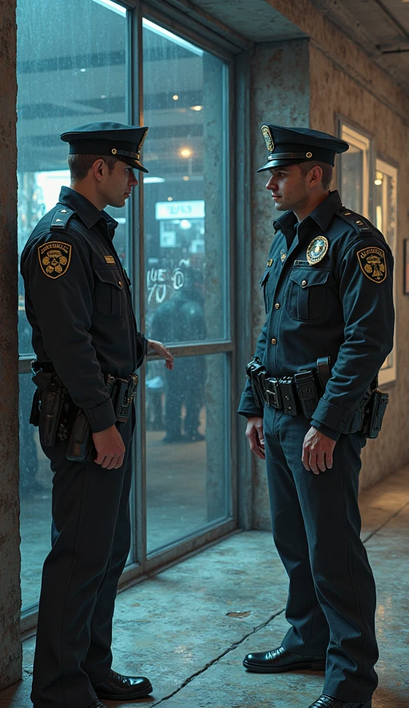 (a man who is being questioned by the police at the police station),interrogation room,police officer,serious look,official uniforms,harsh lighting,grim atmosphere,[dark room],fingerprinting process,camera surveillance,closed-circuit television system,metal handcuffs,table with documents,interrogation table,law enforcement,criminal investigation,legal procedures,intense,heart pounding,[sweat dripping],tense atmosphere,[serious atmosphere],stern faces,mirror on the wall,one-way mirror,watchful eyes,[nervous suspect],nervous movements,stressful situation,suspected criminal,official questions,loud voice,being watched,suspect's palm print,photographs of evidence,judicial system,high-security,thorough questioning,Suspicious behavior,search warrant,legal rights,confidential informants,criminal activity,guilty conscience