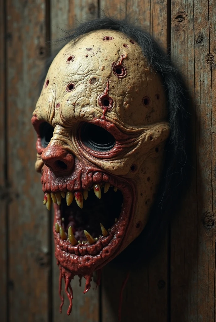 fx-monsters-flux-meatsack. An old fish dead creature full of falling skin revealing the raw flesh of the face. Blood streaming from the eyes, it's a horrific sight. The lighting is creepy, dark and realistic enough to warrant a second look. The quality is exceptional, the gore unmatched.