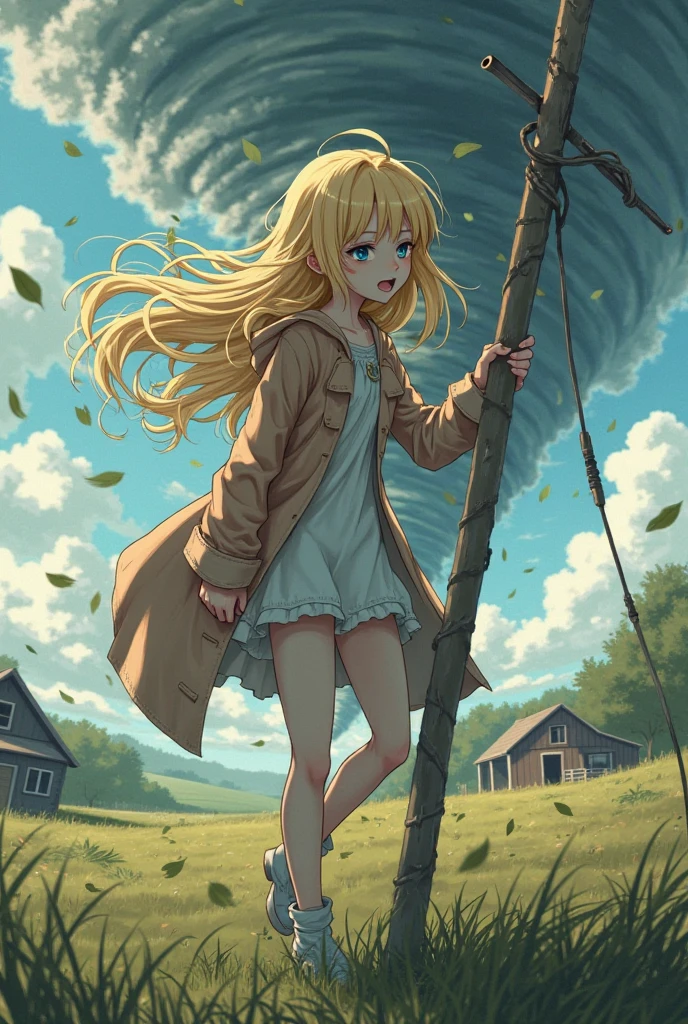 2D drawing. A 5 year old European blonde girl is in a back position to camera, She is running in a dark and misterious forest, dark old place in a raining day, she is wearing a school uniform with a backpack. She is running fast in the forest, She is crying, scared, sad, The view is from the back, from her back, She's on the run from some ugly, mean pirates. She is running fast and very scared. colorful watercolor - --auto --s2