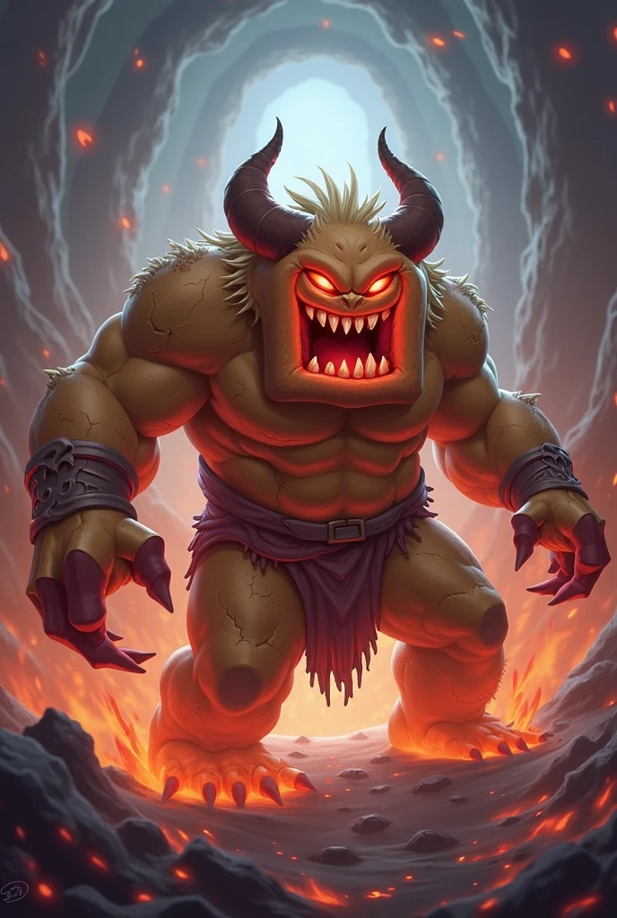 biped rock and lava monster , rocks, lava and explosions, smoke, evil grin, looking at the camera, (emissive:1.3)
fire bracelets, chains necklace, choker
planet on fire, night skt, clouds of smoke
claws, nails, tongue, uneven teeth
<lora:BlowItUp!_v1-DSlater:1.35> Explosion Artstyle
<lora:funnyCreatures_v1:0.55> fantz cartoon monster