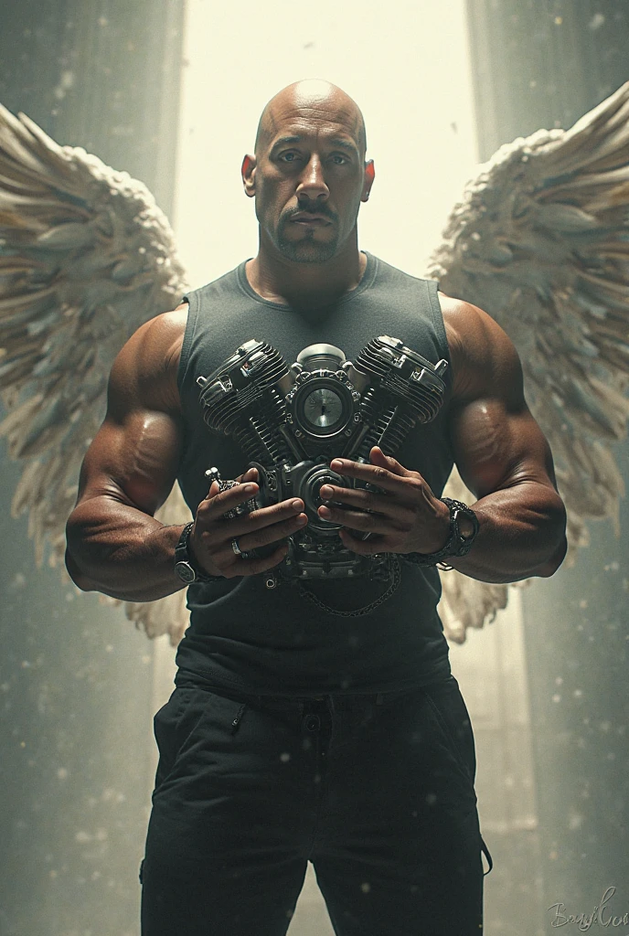 Mike Tyson with wings
