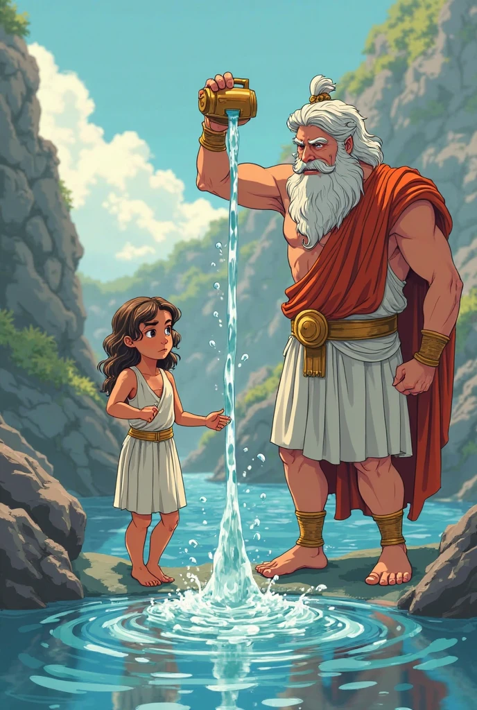Old man king triton and young princess ariel, disney, age gap, age difference, giant tall size, old man 70, long beard white, crown, trident, face smile, hairy body, naked, big long penis erect, cumming, he carries his girlfriend strongly with both hands, ass fuck positions, sexy daughter girl 18, size tiny and slim, hairstyle red, little pregnant, face embarrassing blushed, in comfort sitting position for sex, one old man, one young girl, naked, nsfw, masterpiece,1:3, on castle ocean abyss.
