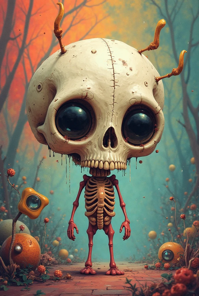 graphite baby witch,after a psychiatric clinic,winter,intricate landscape,slate grey atmosphere,glare eyes,film grain,dramatic light,woods,luminous eyes,extremely detailed,  landscape,masterpiece,intricate details,faded,eyes extremely detailed,fish high detailed eyes,16k resolution,RAW, Nikon Z9,full-body-shot,Vview from height,full body length shot,vampire,babygirl,native african,once lovely face,jealous,another world,ring of truth,French Braid ,16k resolution,RAW, Nikon Z9, jimmy chin,view from height,babygirl,pretty face,eyebrow up,full body shot,ominous landscape,glate gray atmosphere,by art Simon Stalenhag,Nicola Samori,(((Wangechi Mutu))),prime colors,Lisa Frank,urban,extremely detailed, masterpiece,intricate details,fade,niobium lather,Spain,"(The best lighting, dark, dramatic),(alien almost skull fetus, Hellraiser, Scars, , terror.),(perl-white eyes, calaveras). morning light.
