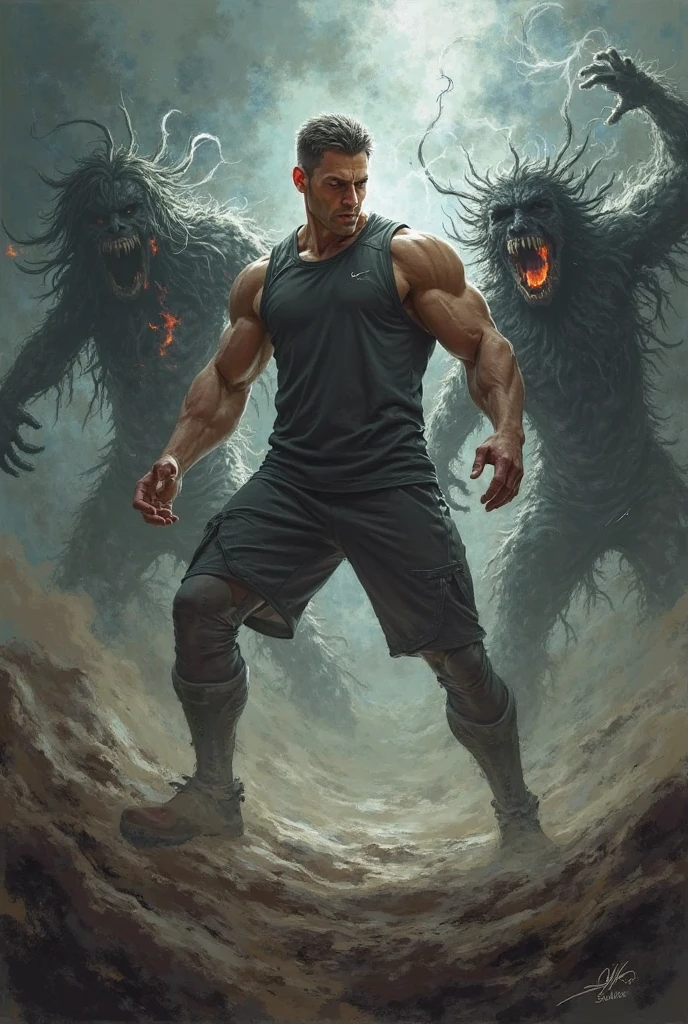 Fantasy World、Ajin、Goblins、girl、light green skin、Silver Hair、Shortcuts、White tank top、Shorts、Depiction of the upper body、Running through the steppes、high resolution、High definition