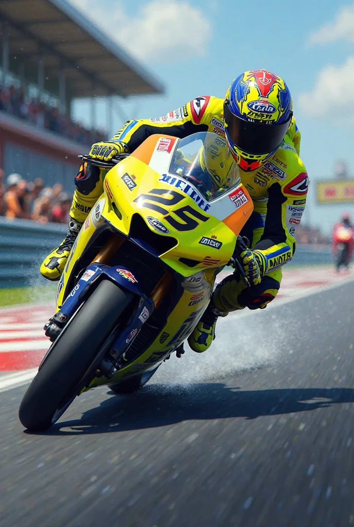 Wolf is wearing a motogp racing suit, sharpening 4k motogp racing suit, standing, show big dick, (erection), pointed up dick, 4k dick, 4K(CUM), moaning face, 4k image, uhd detailed, at campfire, nice view, understanding image objects detailed