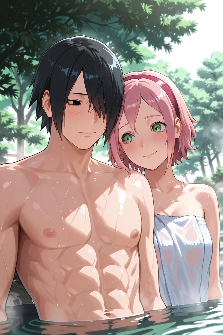 score_9, score_8_up, score_8_up, 1girl, 1boy, girl on side, vaginal, sex, detailed background, night, garden, flowers, medieval, open mouth, collarbone, cum, ((nipples, nipples exposed, two-tone bra, sheer pink (camisole))),cleavage, eula from genshin, panties, (nude), laying back, laying on side, ((missionary)), pubic hair, from below, heart emote, skindentation, looking at viewer, (detailed eyes), man grabbing girl's legs