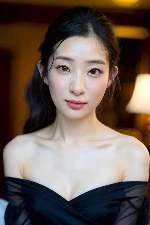 (Nsfw:1.5)、(Highest quality、Tabletop、8K、Best image quality、Award-winning works)、(One beautiful mature woman:1.1)、(Innkeeper:1.1)、Perfect mature woman portrait photo、Glowing Skin、Standing Elegantly、Face close-up、(Blurred elegant luxury hotel background:1.3)、Glowing White Skin、Very white skin、(Voluptuous body:1.1)、(Large Breasts:1.2)、(Accentuate your body lines:1.1)、The most graceful posture、(Completely naked:1.1)