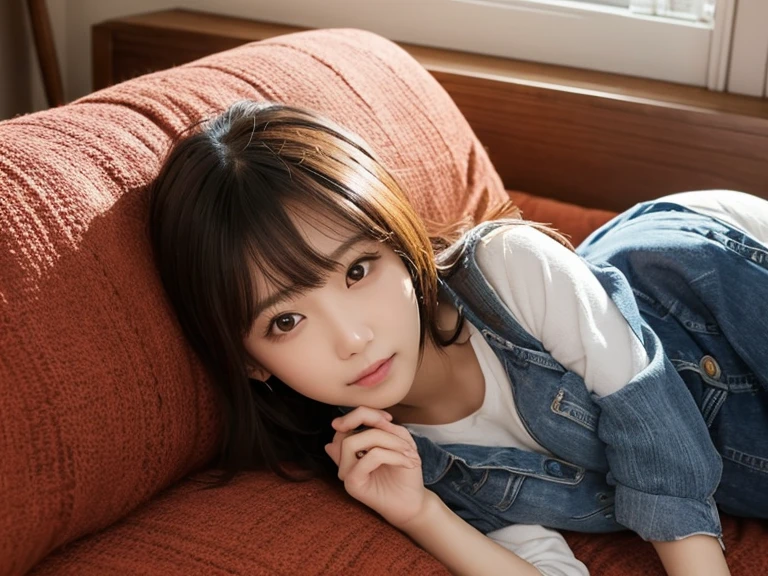 I'm a strong woman.,Beautiful red lips,Girl Hair,looking angry,