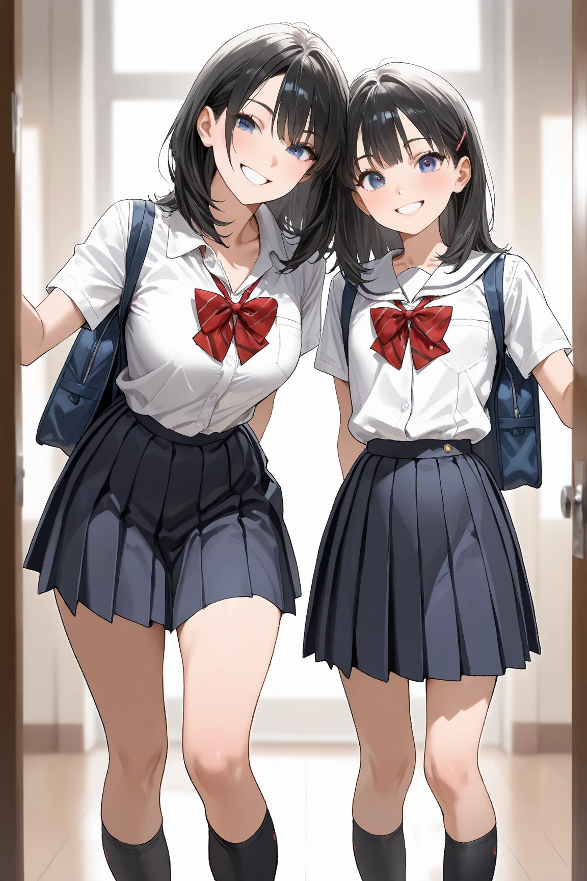 Super detailed, masterpiece, Highest quality, 3Life size,Deformation,girl,2 people,Lollipop,2 peopleのうち1人はチャイナ服,2 peopleのうち1人はメイド服,cute,Mini character