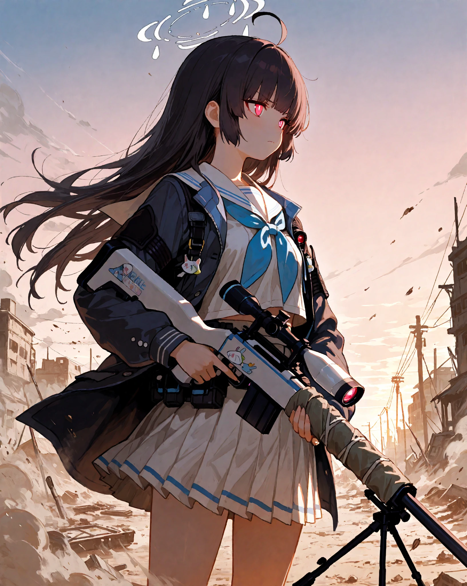 Anime girl with a gun and a gun in front of the castle, Kantai Collection Style, anime style 4k, terrible anime 8k, KanColle, 4k manga wallpaper, 4k anime wallpaper, anime wallpaper 4k, anime wallpaper 4k, anime art wallpaper 4k, anime art wallpaper 4k, anime art wallpaper 8k