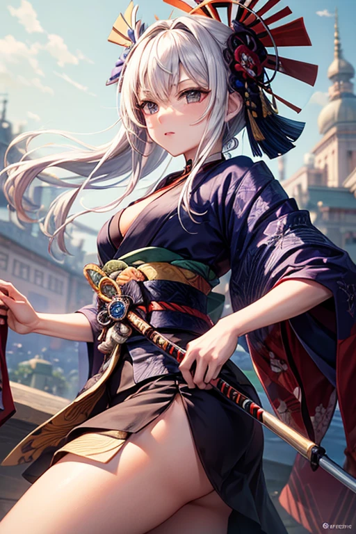 (((Highest quality)))(((Best Image)))(((anatomy)))外見は20代のwoman,Random hair color ,Random hairstyle,Wear a shrine maiden costume,Extreme costumes(((Appearance)))The shape is humanoid,Random Face(Beautiful Face),,Huge breasts,Tight waist,Wearing randomly colored armor(((Features)))Eye color is random,Personality is random,Attractive figure(((arms)))They are armed with weapons that are randomly colored glowing objects..Possess modern weapons.(((woman)))The skeleton is human-like,Huge breasts,Tight waist,fogのようなガス状のもので纏っている(((background)))Barren Land,dead tree,fog,Chaotic world(((Standing posture)))ランダムなStanding postureをしている,mysterious,lovely,Highest quality((Full Body Shot))