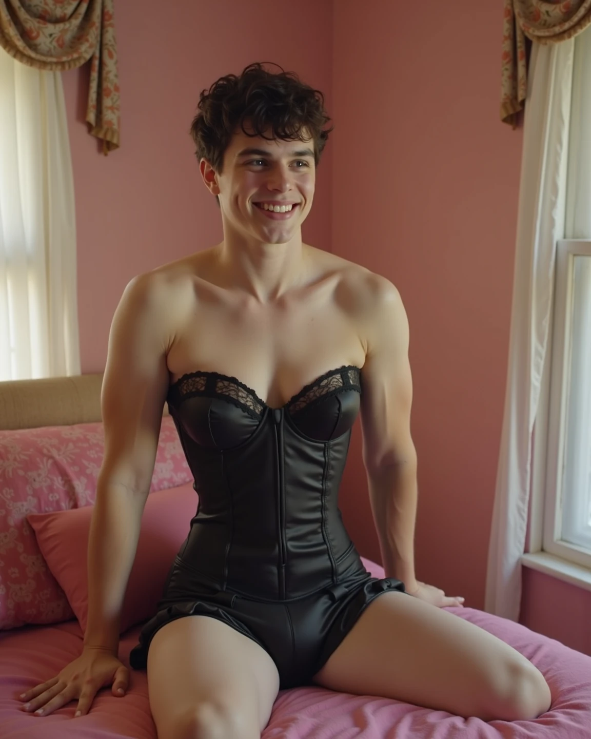 (8k, photo, best quality, masterpiece, erotic, homoerotic, beautiful eyes, claws, ballet tights, crotch bulge, ballet style, looking at viewer:1.35), (androgynous male, King Sombra, ballet:1.5)