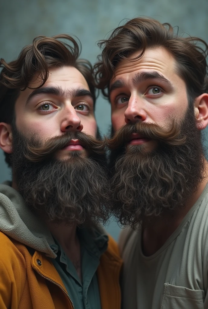 One beard man have long beard shaving