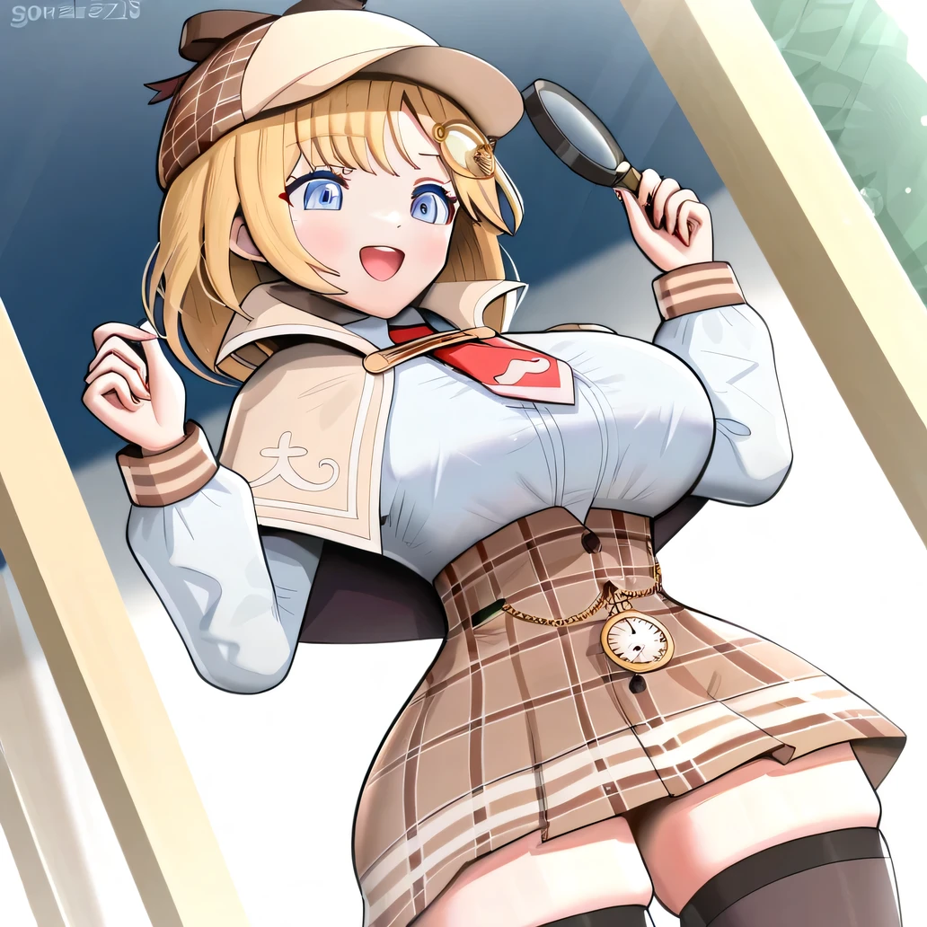 Beauty Pervert Lewd Cowgirl Spread your legs Provocative face Ten-gallon hat Onapet Magazine Cover Playmate Cow pattern Blindfold Wolf Blonde Short Hair Pubic hair sticking out of pants