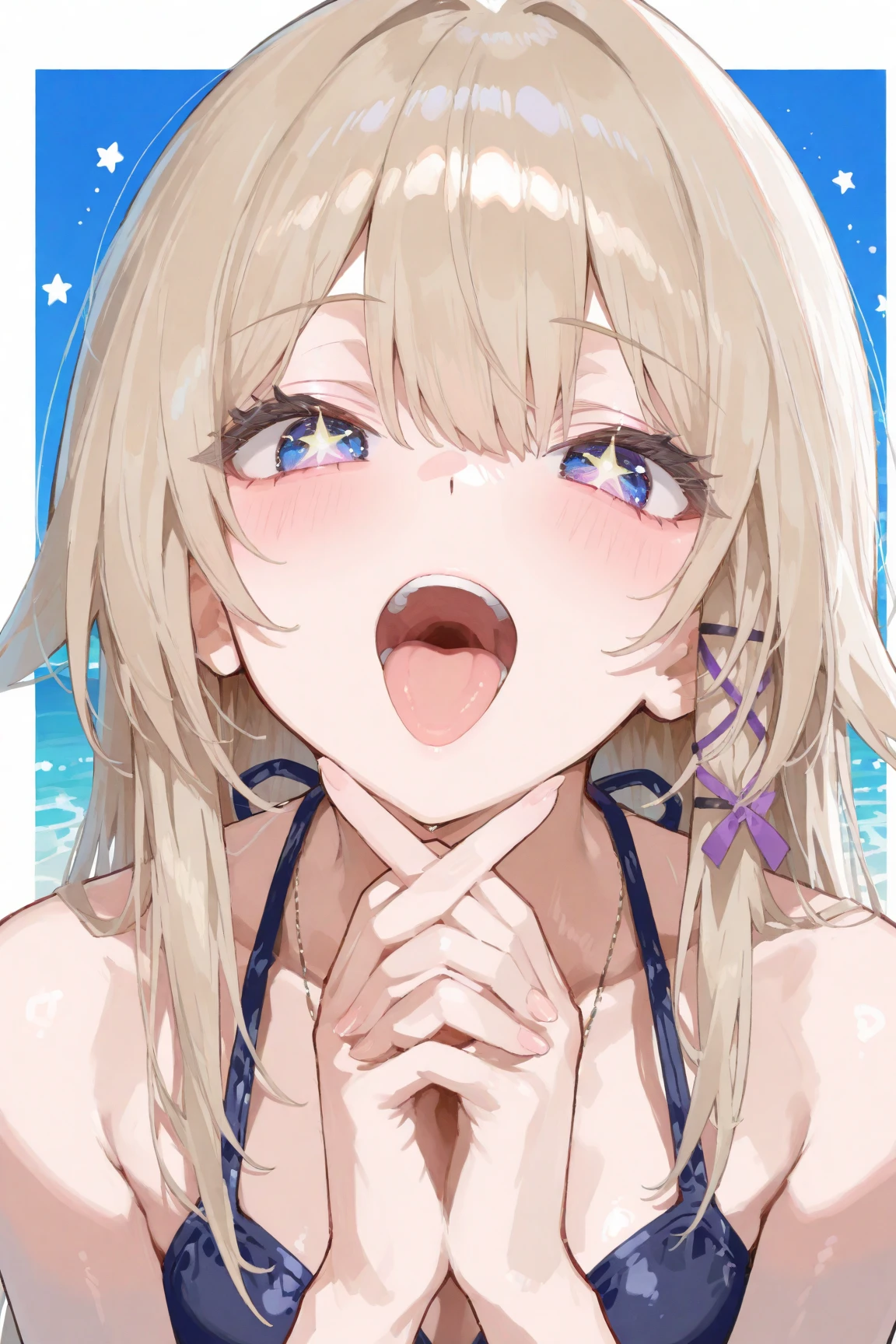 (masterpiece:1.2), (highest quality:1.2), perfect eyes, perfect face, perfect lighting, desert, (((((nude))))), nsfw, , 1 boy,blonde gold eye, ((((((hair over one eye,)))))), single braid, side braid, spike hair, dull bangs, bob hair, Ahoge, cute eyes looking at the viewer,((From above)), (fang), sweat, open mouth, ((((disdain)))), (((cum on pussy))), ((abs)), ((warisa)), crossed arms, ((big breasts)), Sweat