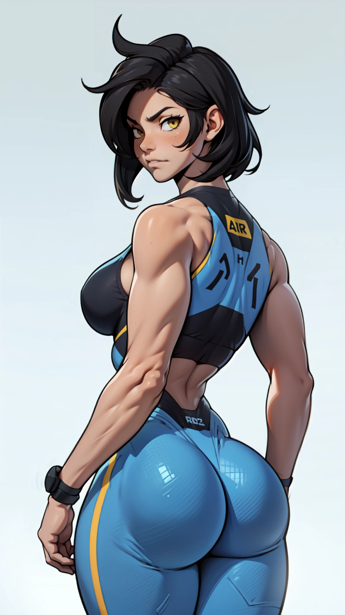 sexy woman tracer muscle woman
