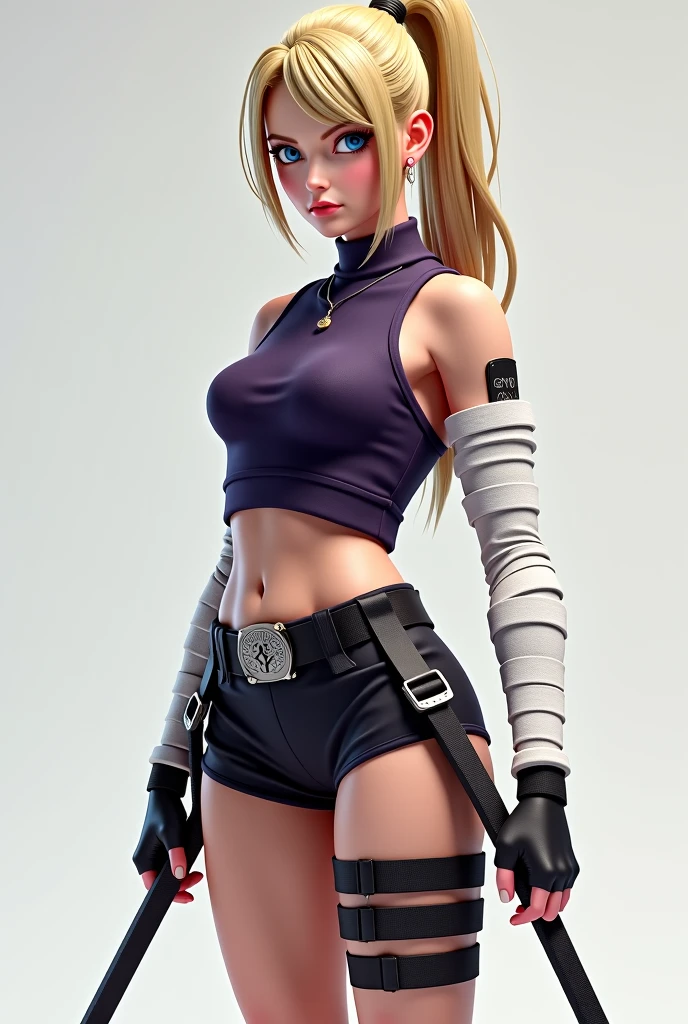 (masterpiece, best quality) 1.5, 1girl, solo, (sexy, beautiful woman, perfect face, perfect eyes), samus aran, leather legging pants with belt, white tank top with neckline, white sneakers, walking in the forest, (blue eyes, blonde hair, ponytail) --auto --s2