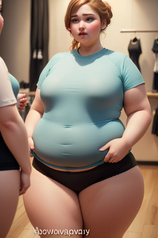 Create a detailed photo of a 20 something year old asian girl with small breasts, wearing yoga pants and a sports bra while at the gym. She has pink pastel hair, curvy body, plump body, huge big ass, thick body, curvy body type, voluptuous body type, busty body type, thick body type, big chest, big